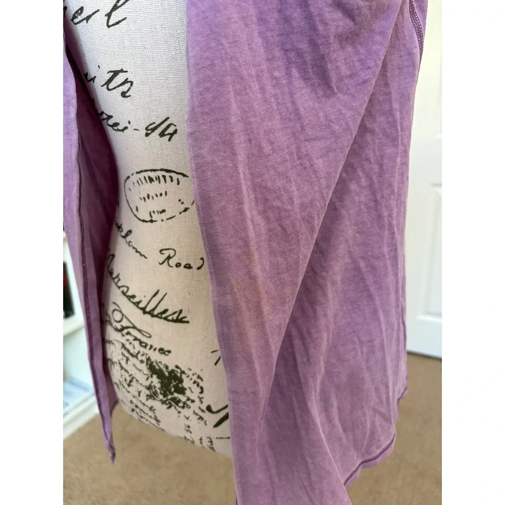 Lululemon All Tied Up Tank Top Washed Purple Open Back Yoga Training Size 6